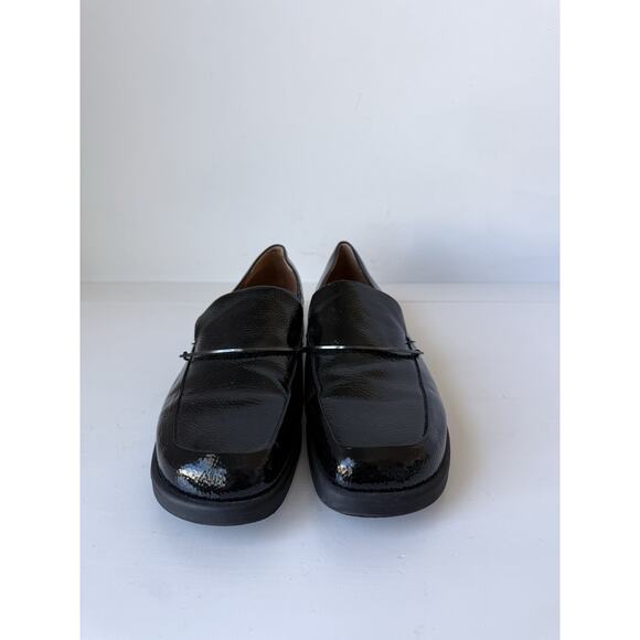 Franco Sarto Women's Black Patent Leather Bocca Slip-on Loafers Size 10M - Picture 7 of 11
